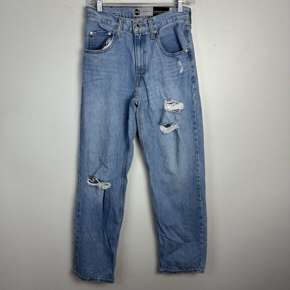 Levi's Denim - Levi's Silver Tab ‘94 Baggy Jeans Women’s 25x31 (25x30) Light Washed Distressed